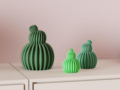 Cactus Decoration. Ball Cactus Desktop Ornament