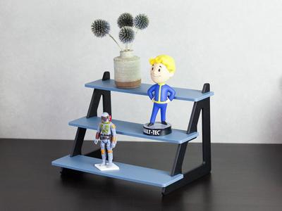 Display Stand w/ 3 Tiers for Models, Minis & Toys