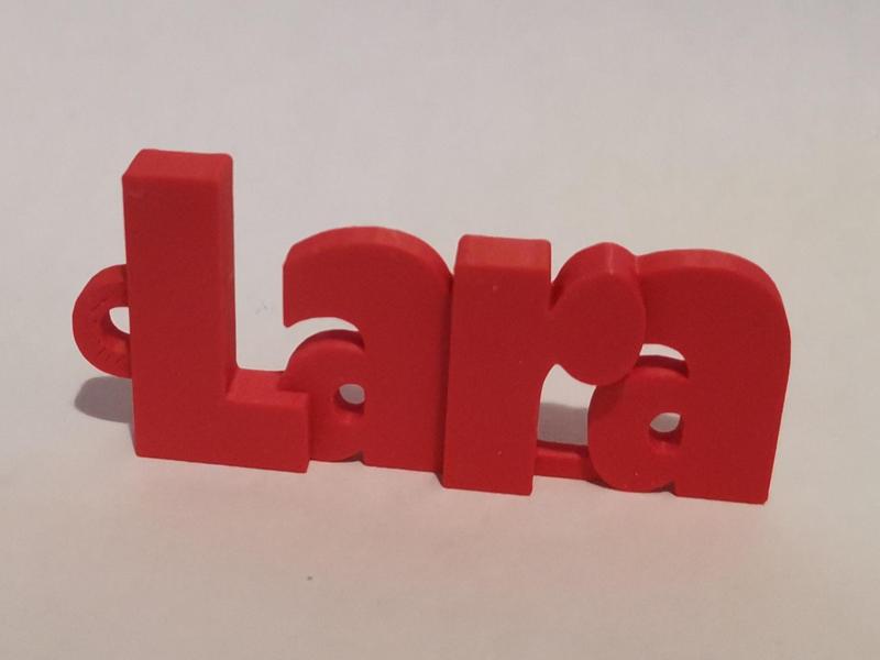 Lara Keychain Name Tag