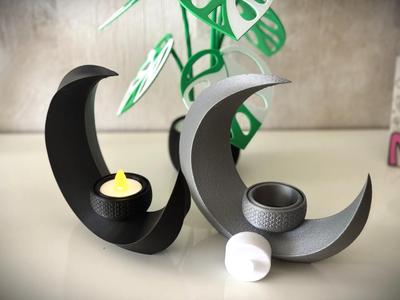 True Designers Crescent Moon Tea Light Holder