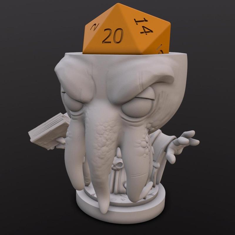 Mindslayer Spellcaster Dice Head