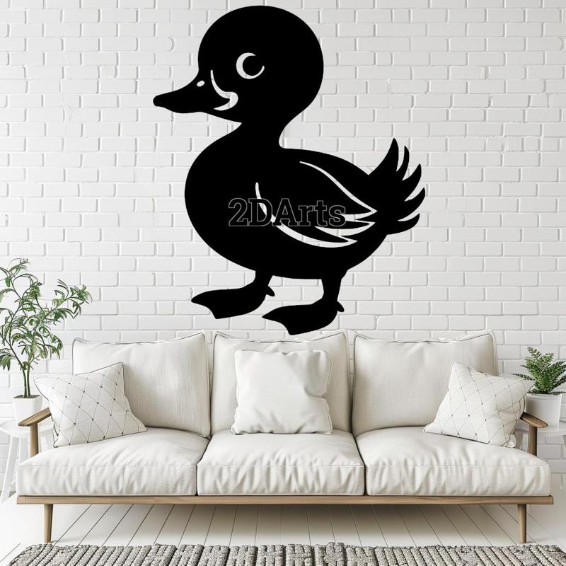 Duckling 2D Wall Art/Window Art - Digital STL & SVG File