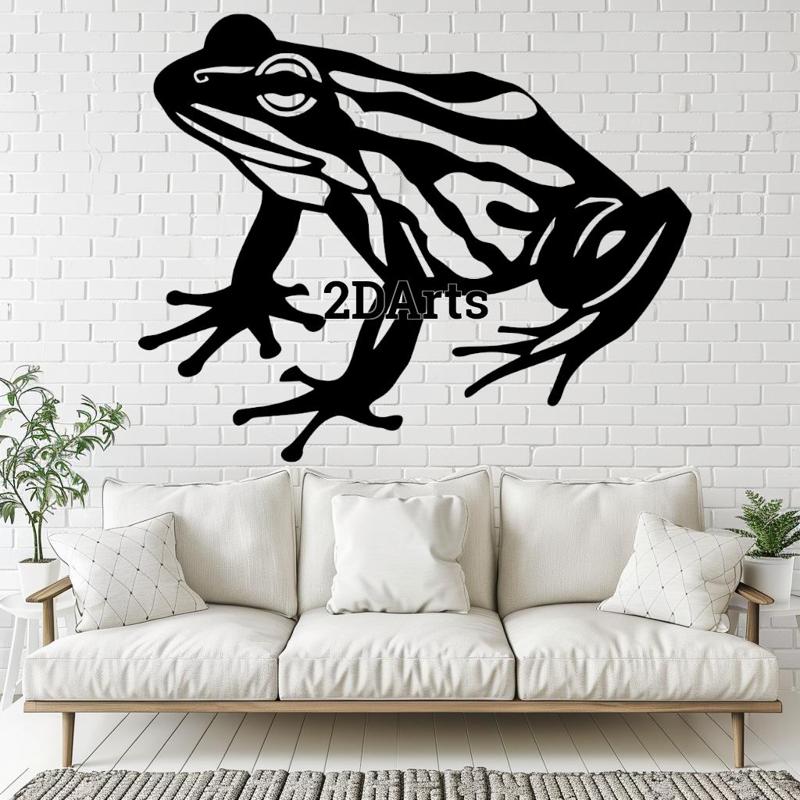 Frog 2D Wall Art/Window Art - Digital STL & SVG File