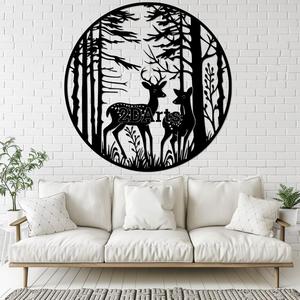 Deer in Forest 2D Wall Art/Window Art