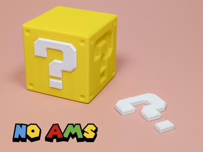 Super Mario - Question Mark Box - 5CM and 10CM options