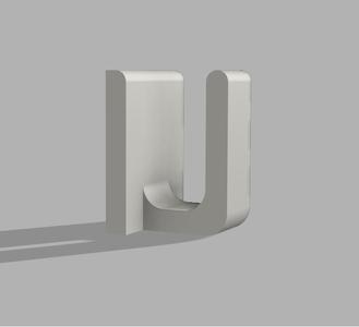 Cable mount (hot glue)