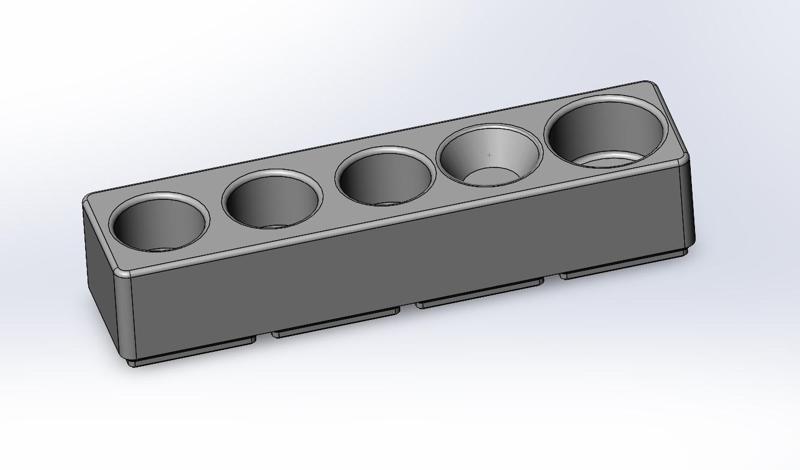 Gridfinity Reloading Tool Holder Block for Seating Dies (L.E. Wilson, SAC Etc.)