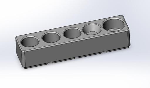 Gridfinity Reloading Tool Holder Block for Seating Dies (L.E. Wilson, SAC Etc.)