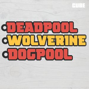 Deadpool vs Wolverine Keychain