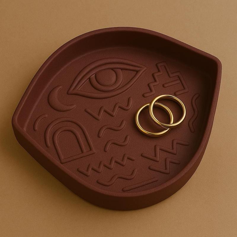 Mystic Eye Jewelry Tray – Decorative Catchall for Rings & Accessories