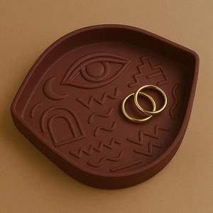 Mystic Eye Jewelry Tray – Decorative Catchall for Rings & Accessories