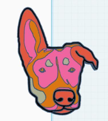 floppy ear dog layer Design