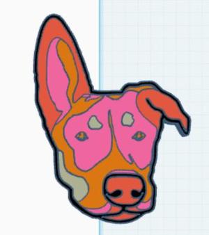 floppy ear dog layer Design