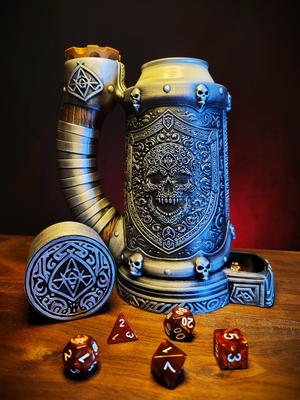 12zo Vampiric Resistance Can Cozy Dice Tower.