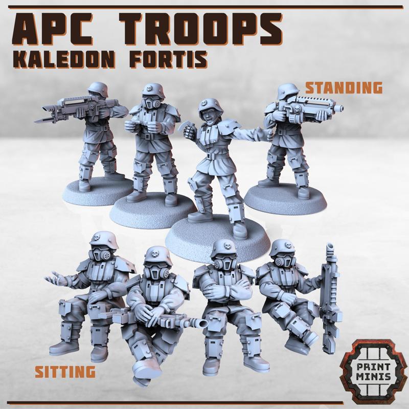Kaledon Fortis APC Troops x7
