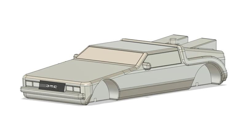 DeLorean Pinewood Derby Car 3D Print File   