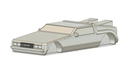 DeLorean Pinewood Derby Car 3D Print File   