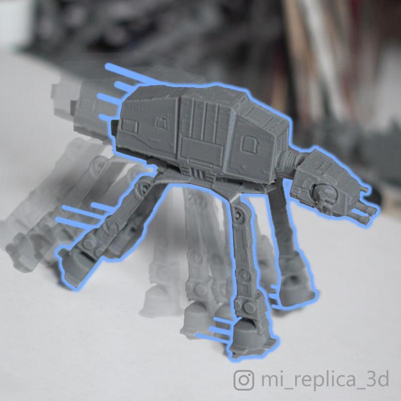 Cute AT-AT Walker Print in Place Gravity Toy