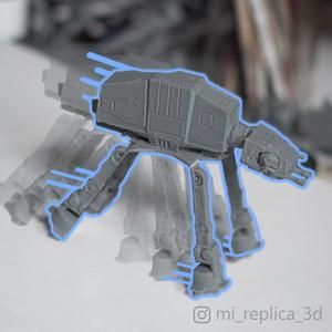 Cute AT-AT Walker Print in Place Gravity Toy