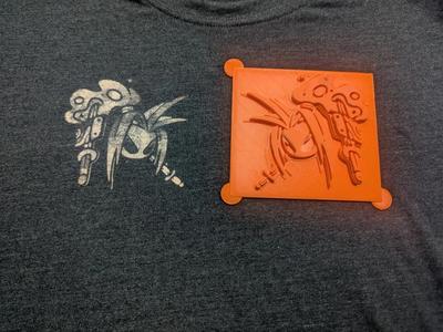 Amidamaru T-Shirt bleach stamp   