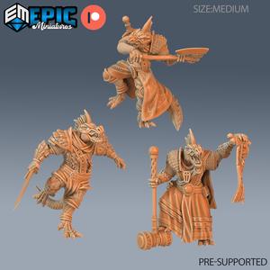 Lizardman Tribe Set / Reptile Soldier / Draconic Lizardfolk / Dragonborn Warrior / Lizard / Dragon Army