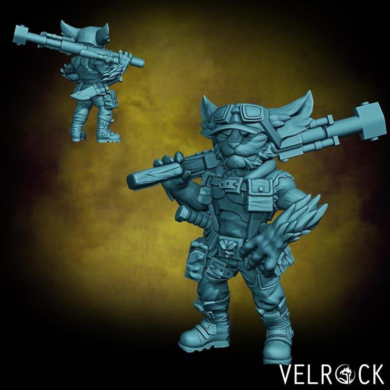 Male Catling Sniper 2 (PRESUPPORTED)