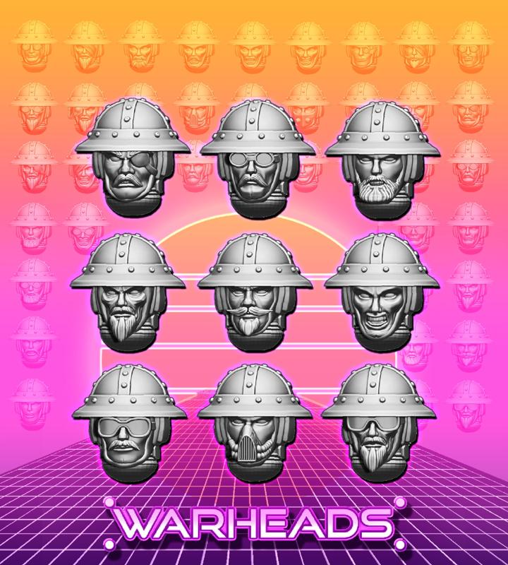 Mercenary Crossbowman Heads! (66 heads)