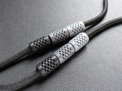 Grid Perforated Drawstring Beads   