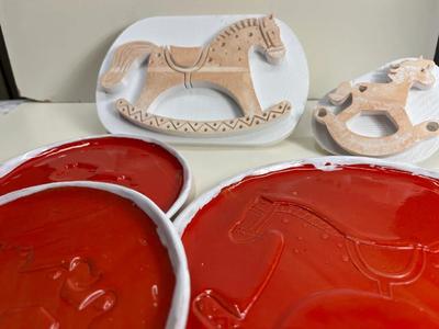Tiskátko do keramiky/těsta - kůň / ceramic/dough stamps - horse   
