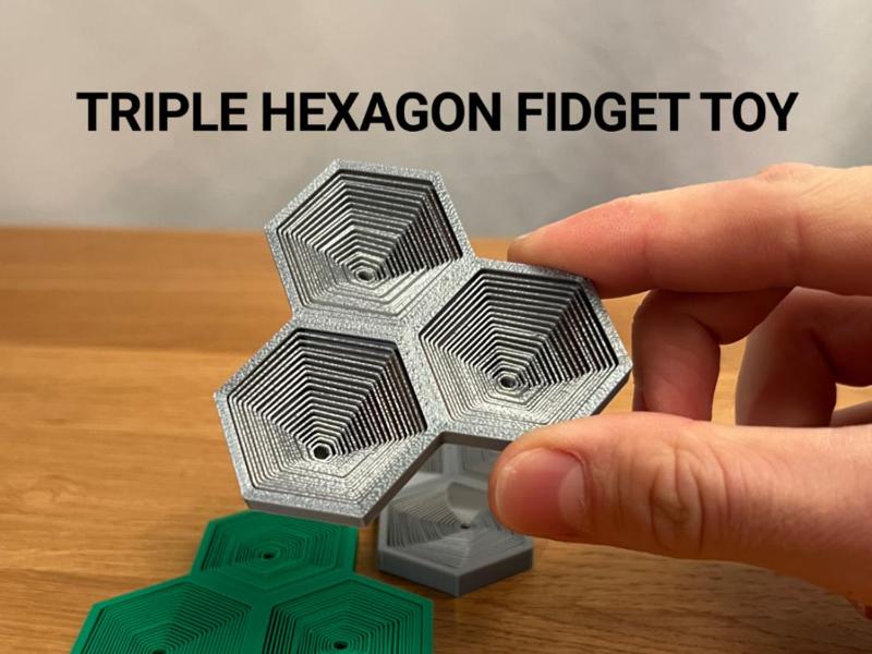 Triple Hexagon Fidget Toy