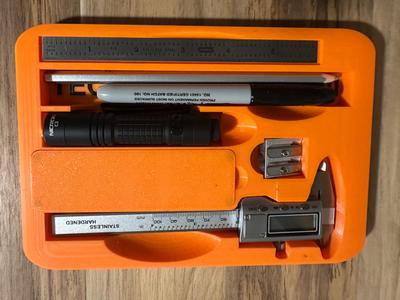 Engineer's tool tray and organizer. 