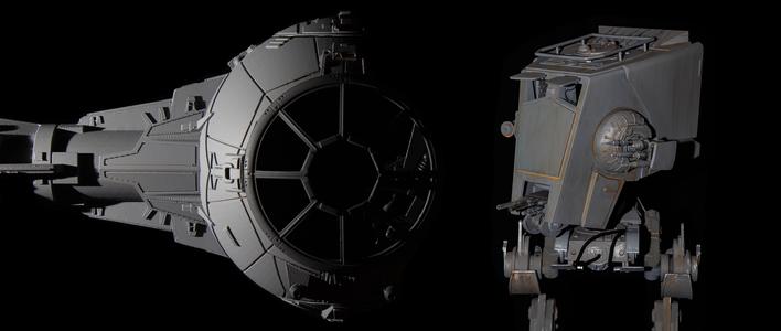 Starwars AT-ST and Tie Fighter collection