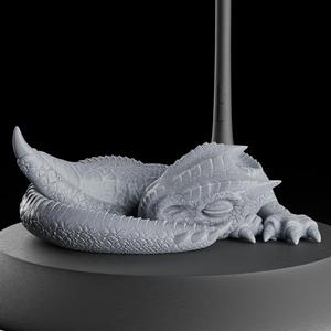 Chibi Tigrex Sleeping - Pen Holder & Figure - Monster hunter wilds