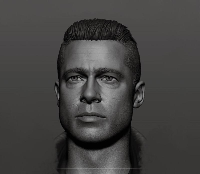 Brad Pitt - Fury Likeness