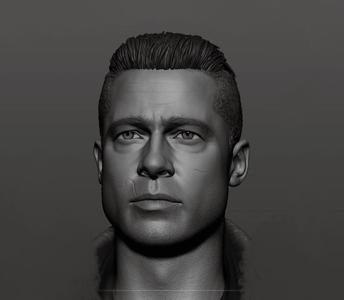 Brad Pitt - Fury Likeness