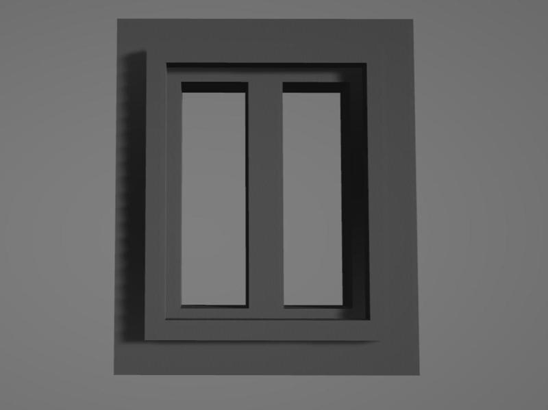 Doll house - Window (15,7x18,7mm)