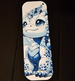 Dragon Bookmark 5 - Hueforge - 4 Colors