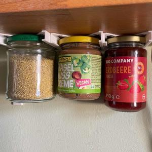 customizable jar sliding mount (e.g. spicerack)