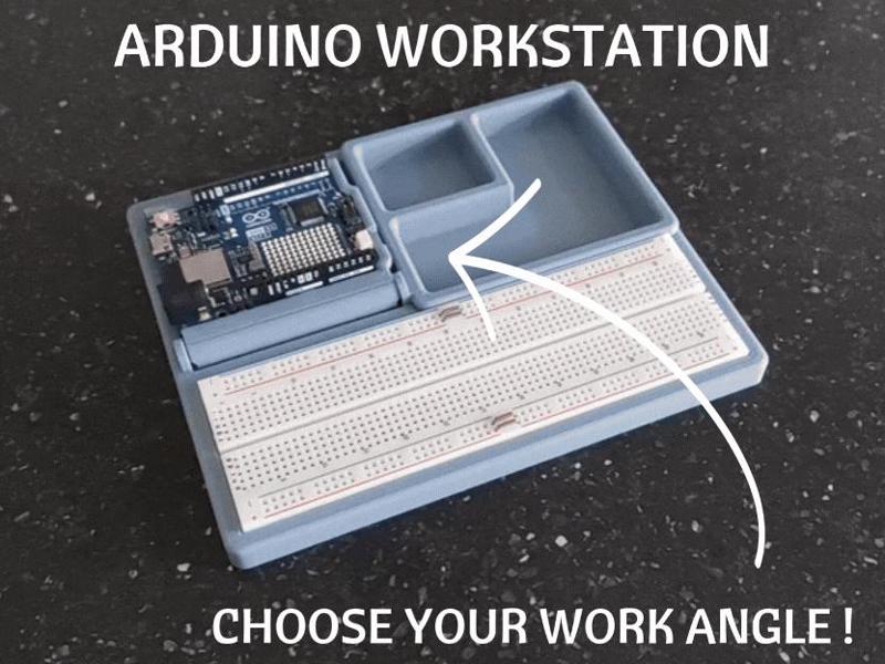 Adjustable Arduino UNO Breadboard Workstation
