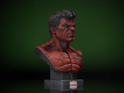 Red Hulk Marvel Bust