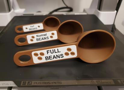 FULL BEANS coffee scoops