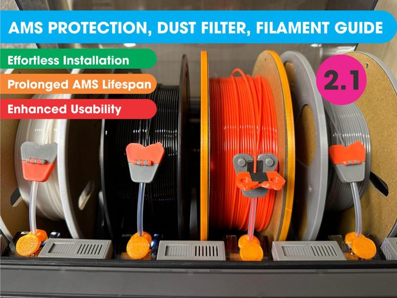 AMS Protection, Dust filter, Filament guide V2.1