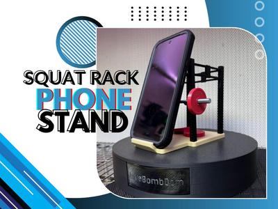 Squat Rack Phone Stand