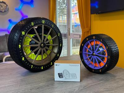 Alloy Wheel Clock