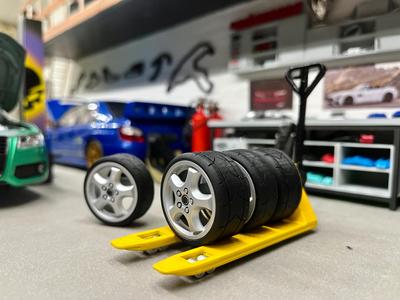 miniatures forklift - transpallet diorama 1/24