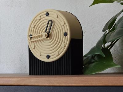 Modern Minimalist Waving Clock