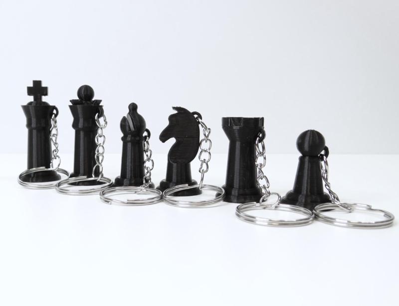 Chess Pieces Keychain