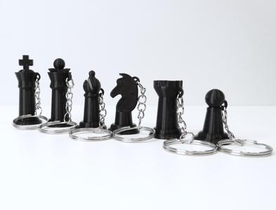 Chess Pieces Keychain
