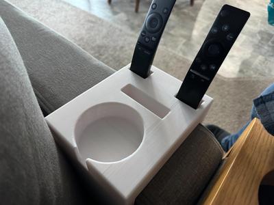 LoveSac Phone, Remote, Coffee Cup Holder