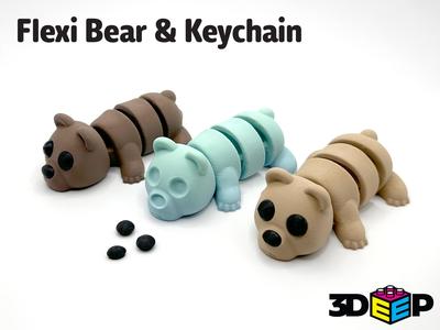 Flexi Bear & Keychain - No Supports